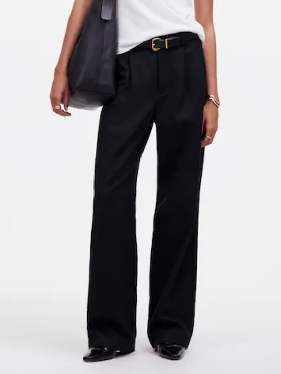 Madewell Pants - Madewell Mid-Rise Pleated Trouser Pants
